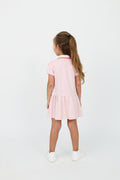 Kids' Cotton Preppy Pleated Dress