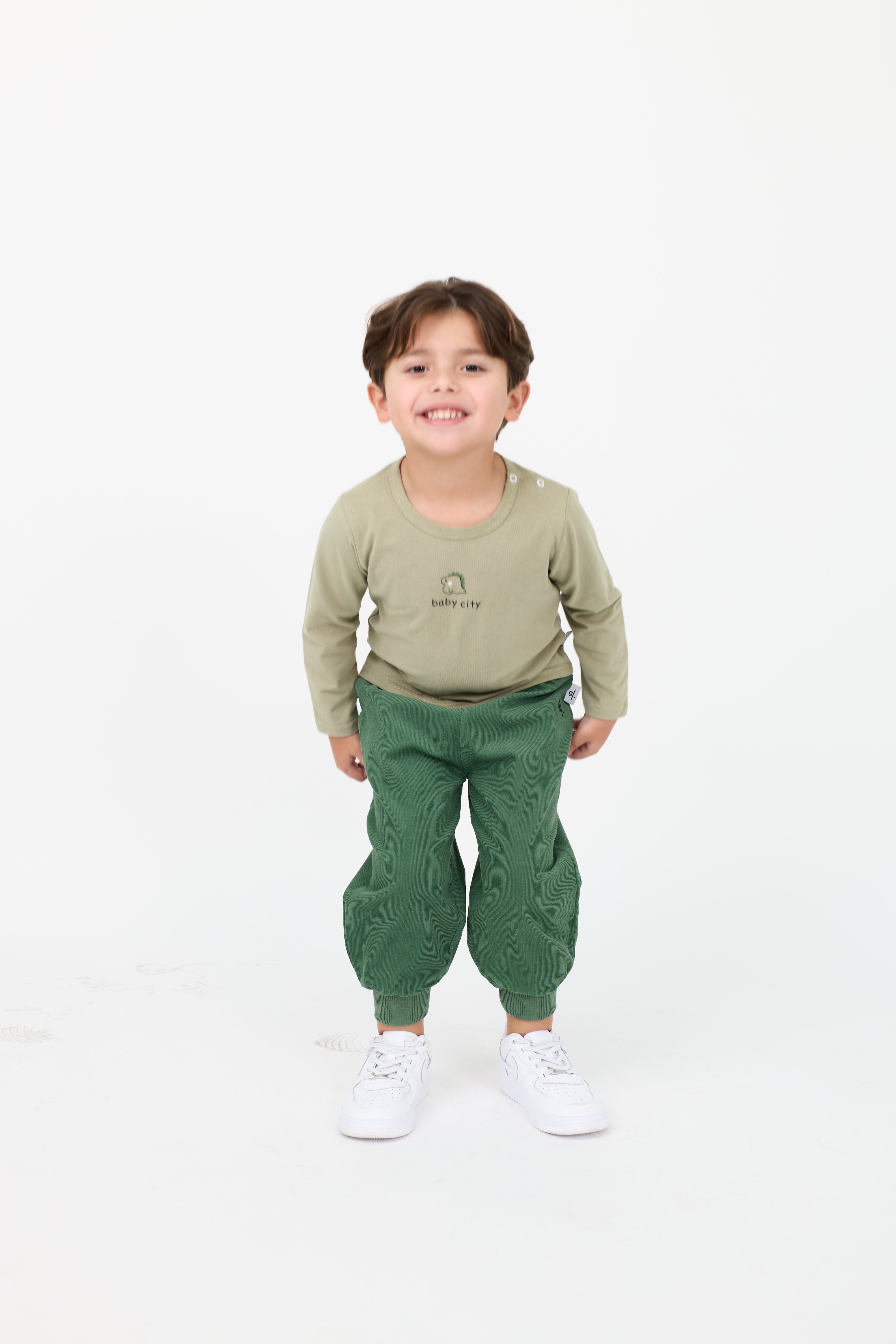 Kids 3-Piece Dino Cardigan, Tee, and Jogger Set Unisex