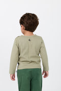 Kids’ 3-piece unisex set: Dino cardigan, tee & joggers