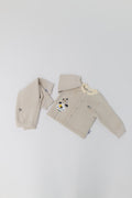 Kids’ cotton quilted sweatshirt & sweatpants set