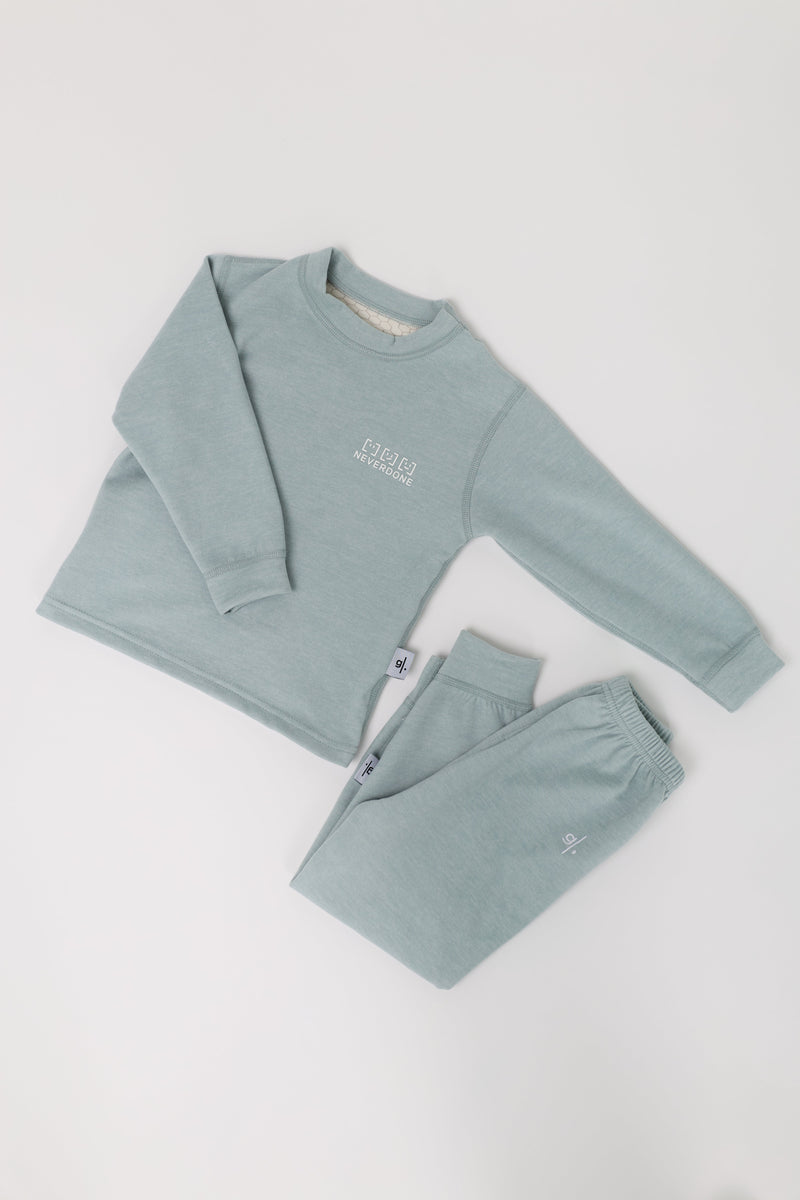 KIDS COTTON SWEATSHIRT & SWEATPANTS SET UNISEX
