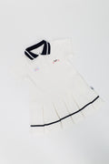 Kids' Cotton Preppy Pleated Dress