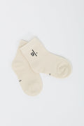 Kids' Ribbed Knit Earth Tone Socks