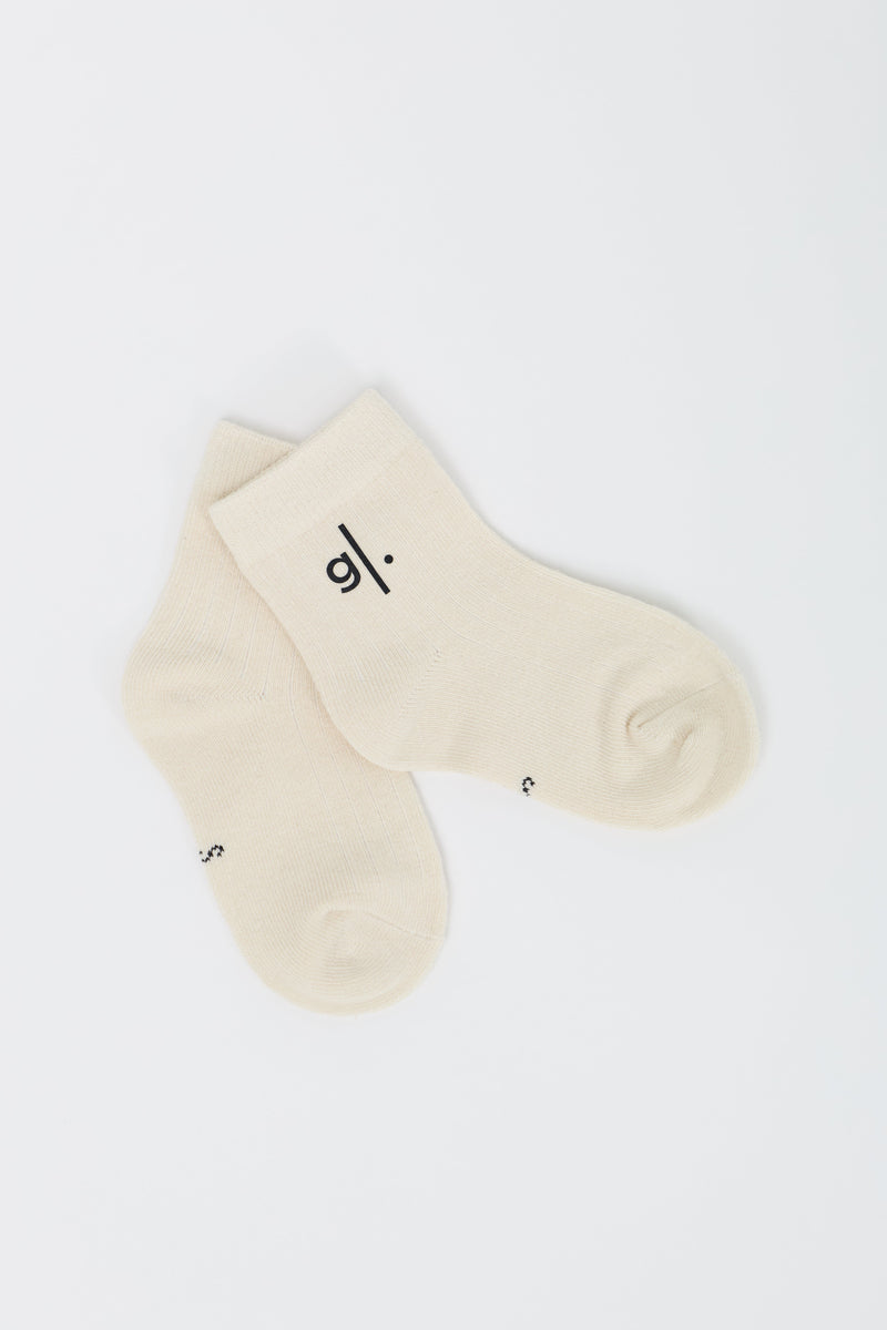 Kids' Ribbed Knit Earth Tone Socks
