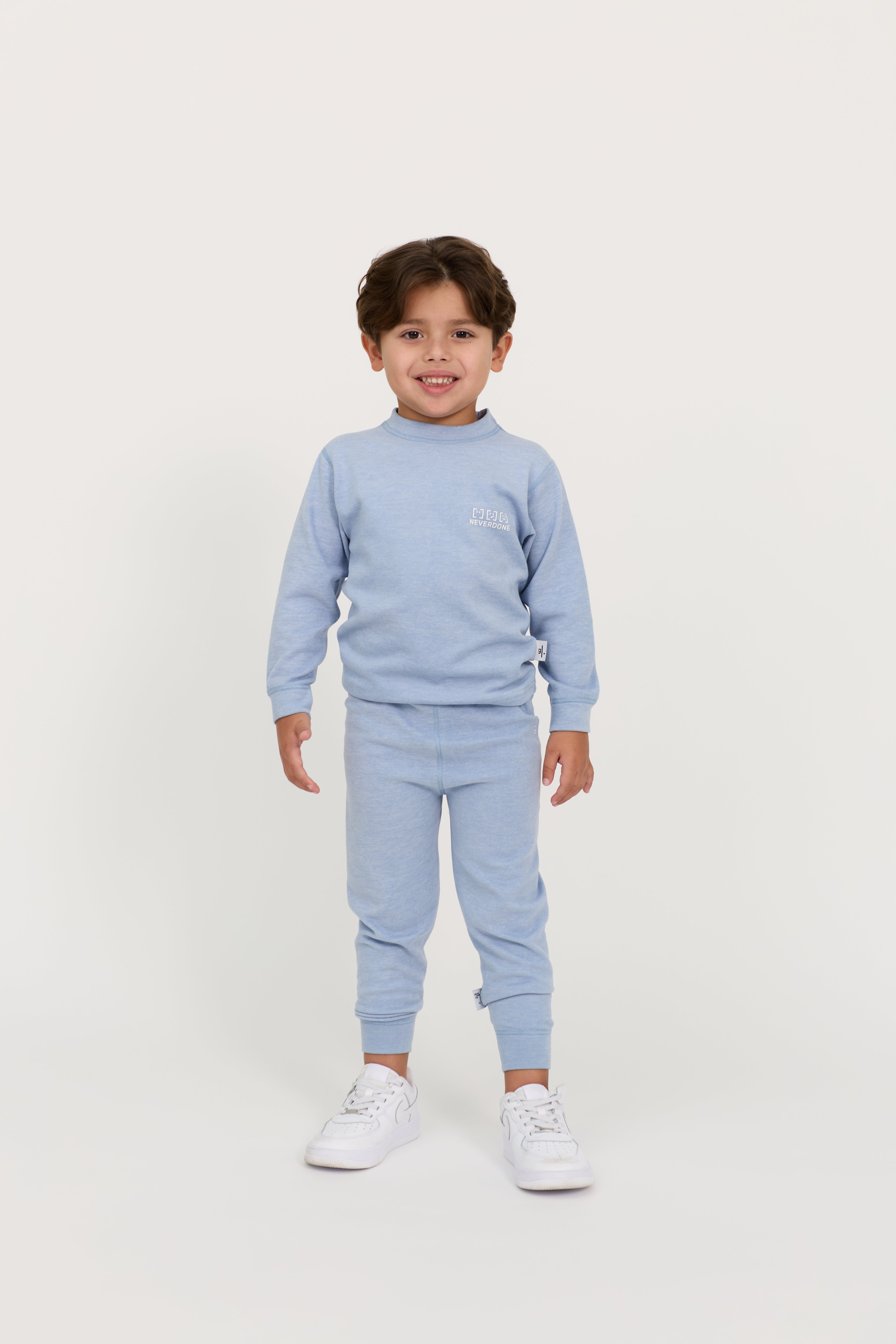 KIDS COTTON  SWEATSHIRT & SWEATPANTS SET UNISEX