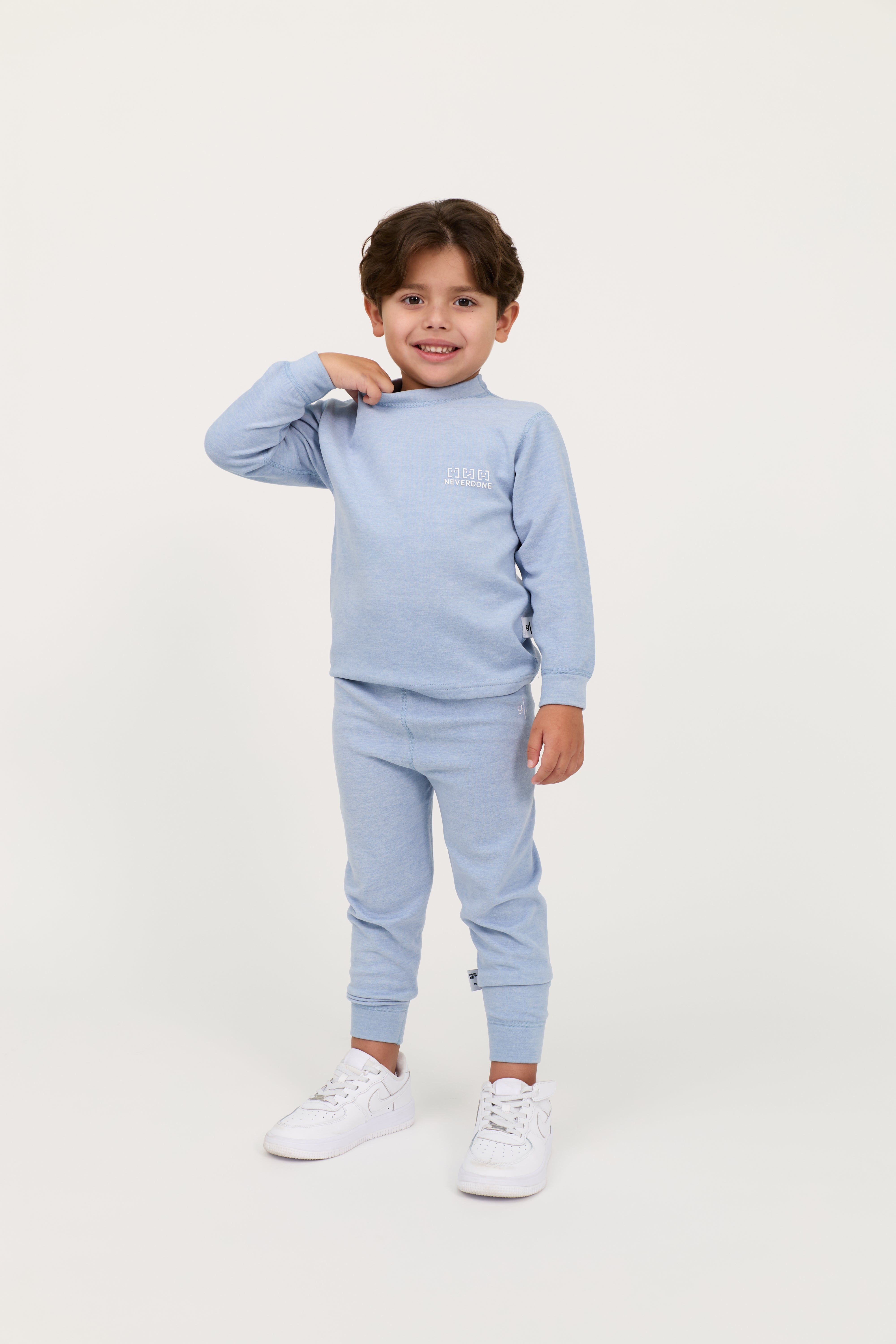 KIDS COTTON  SWEATSHIRT & SWEATPANTS SET UNISEX