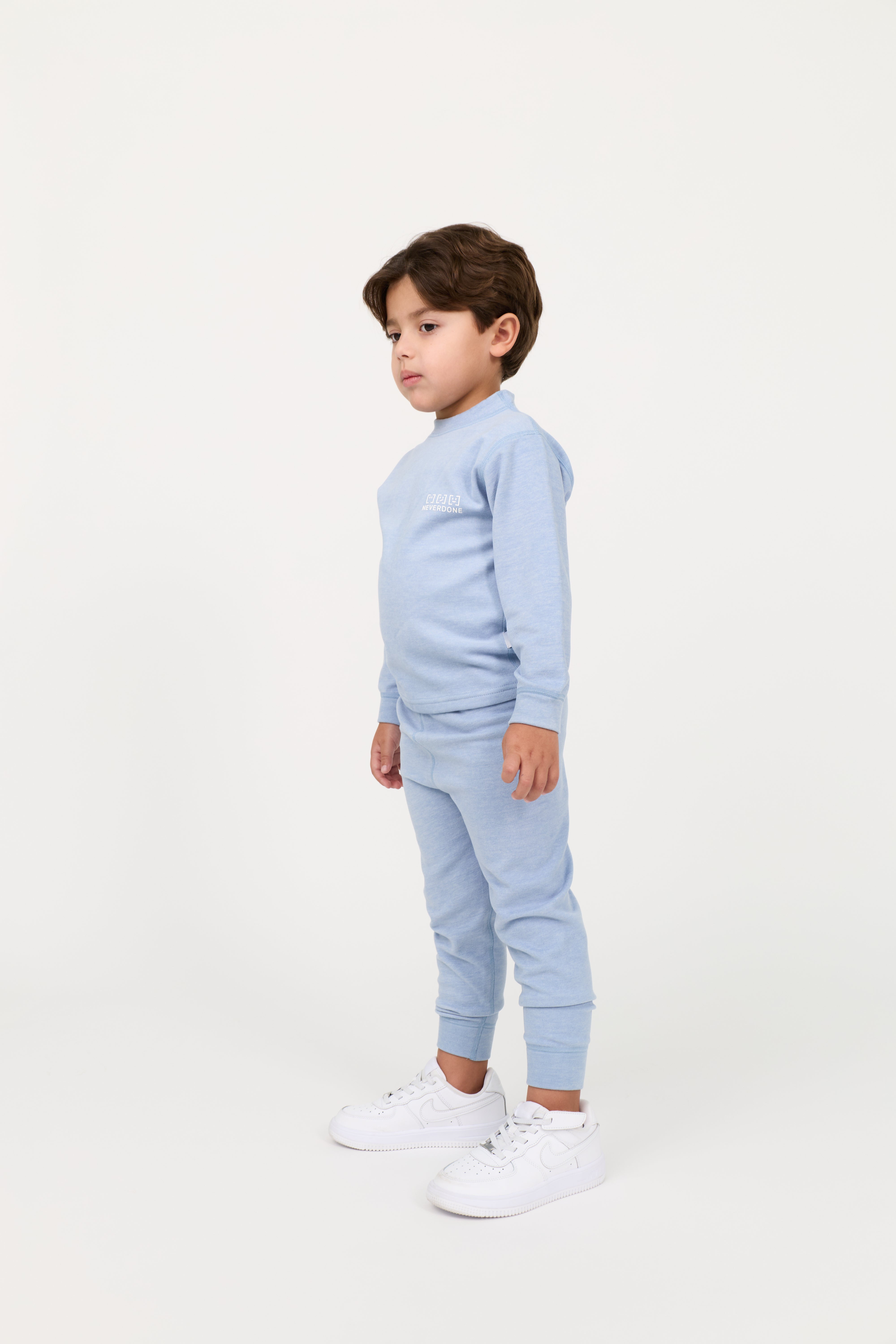 KIDS COTTON  SWEATSHIRT & SWEATPANTS SET UNISEX