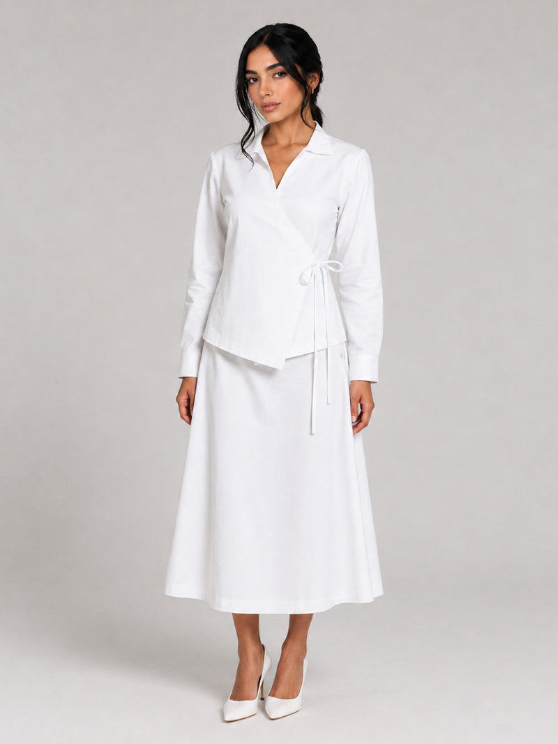 Women's A-Line Midi Skirt