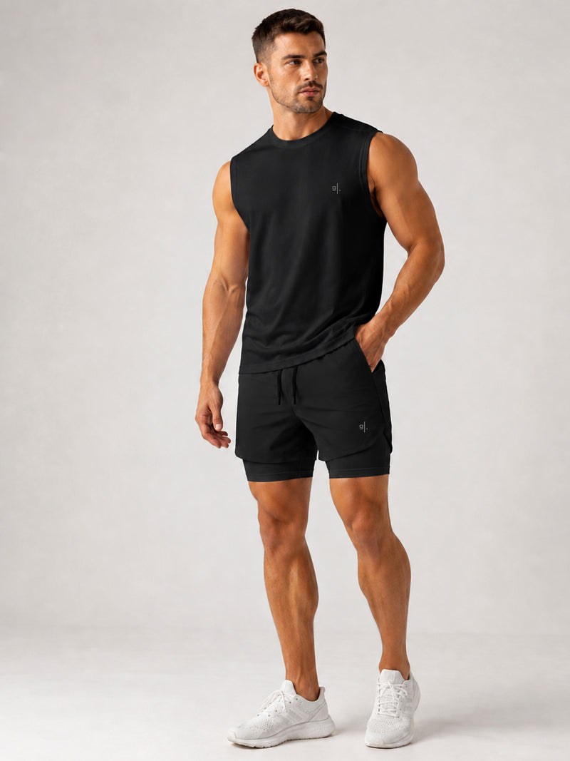 Men's 2-in-1 Active Training Shorts