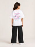 Girls' Oversized My Planet Cat T-Shirt