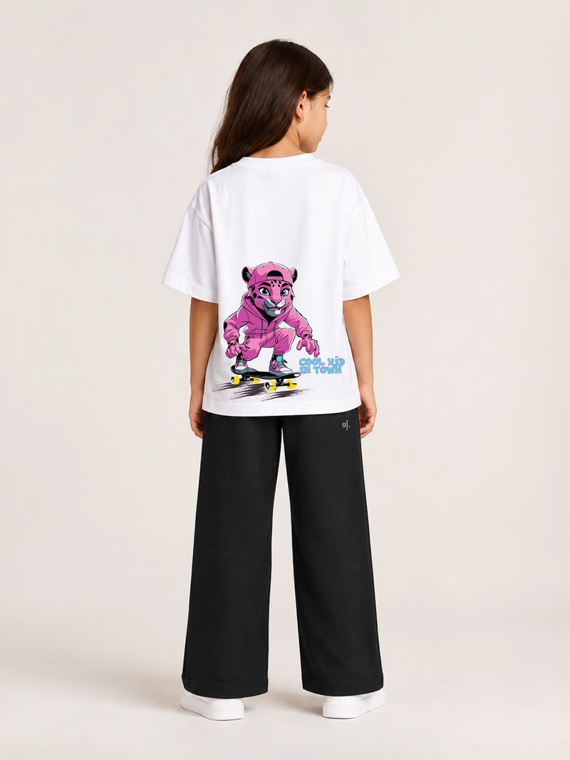 Girls' Oversized Skate T-Shirt