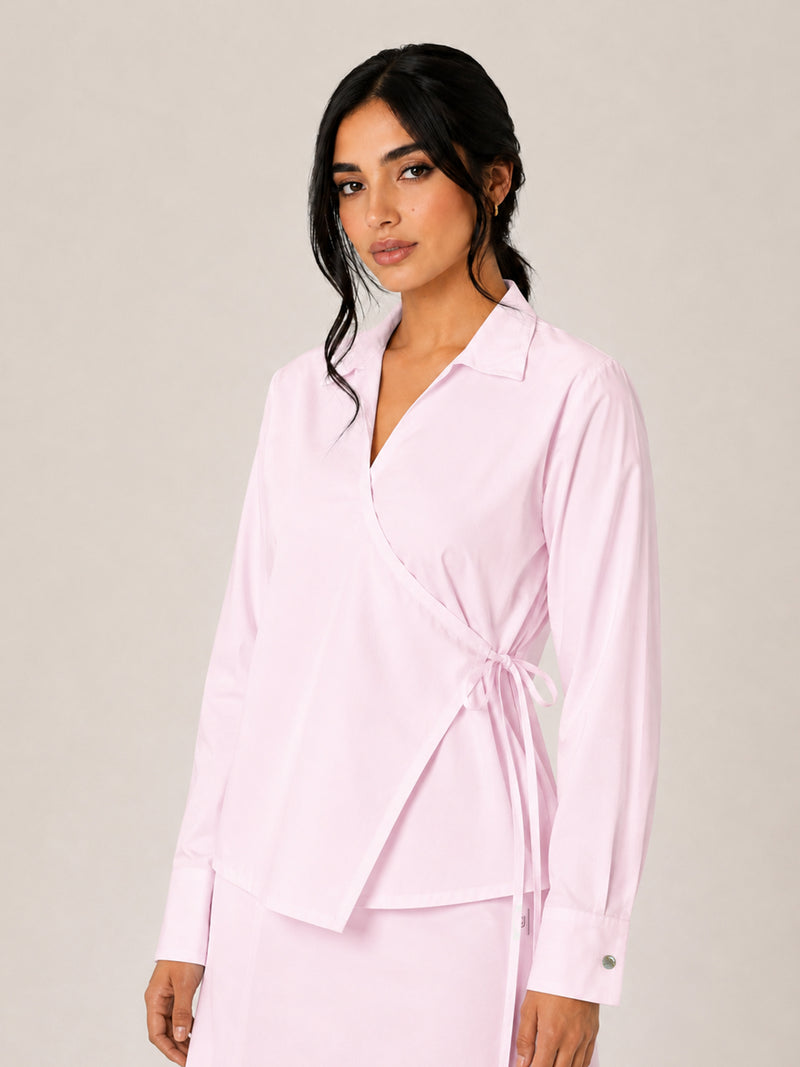Women's Wrap Tie Modest Top