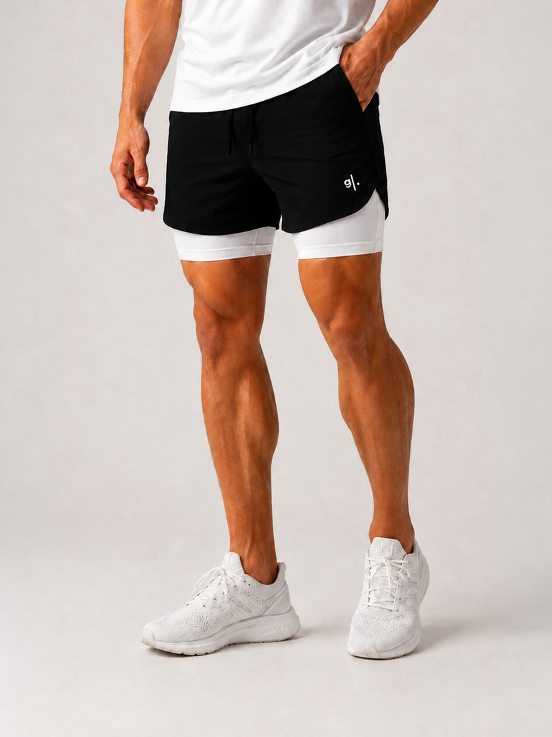 Men's 2-in-1 Active Training Shorts