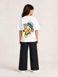 Girls' Oversized Character Duck T-Shirt