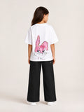Girls' Oversized Bunny T-Shirt