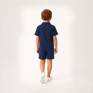 Boys' Lotus Piqué Crocodile Shorts