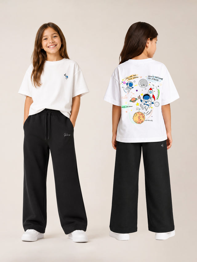 Girls' Oversized Astronaut T-Shirt