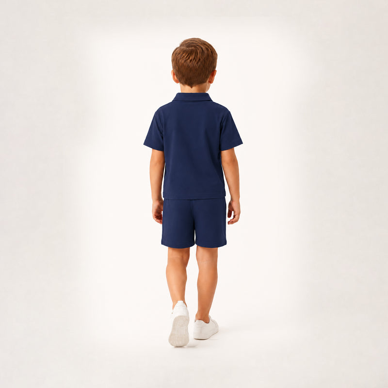 Boys' Lotus Piqué Crocodile Polo