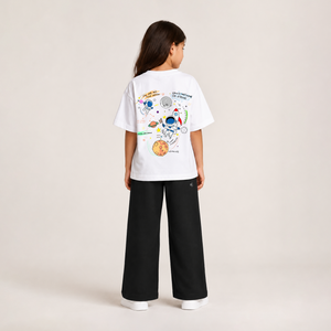 Girls' Oversized Astronaut T-Shirt