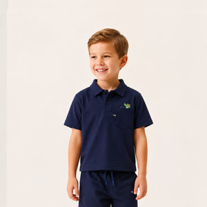 Boys' Lotus Piqué Crocodile Polo