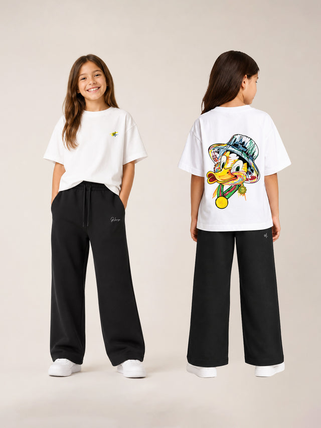 Girls' Oversized Character Duck T-Shirt