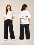 Girls' Oversized Crocodile T-Shirt