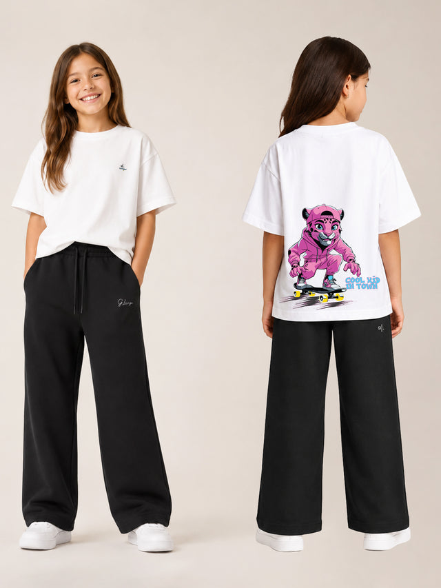 Girls' Oversized Skate T-Shirt
