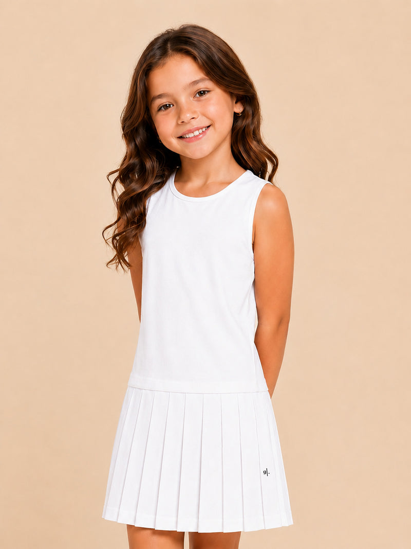 Girls' Pleated Dress