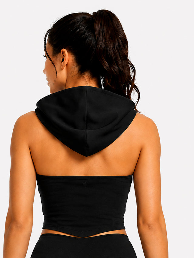 Women's Corset Sleeveless Hoodie