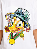 Girls' Oversized Character Duck T-Shirt