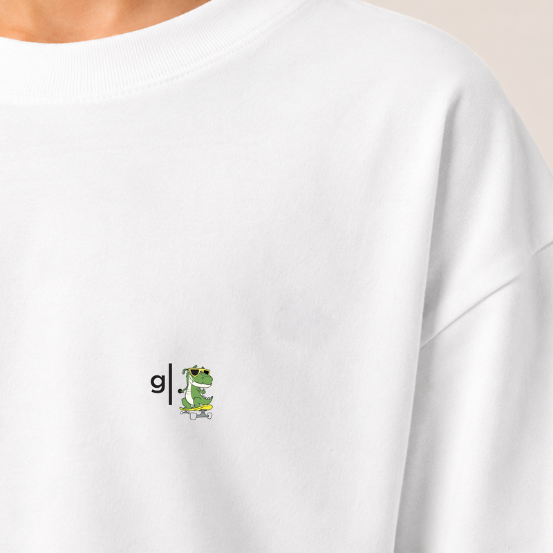 Girls' Oversized Crocodile T-Shirt