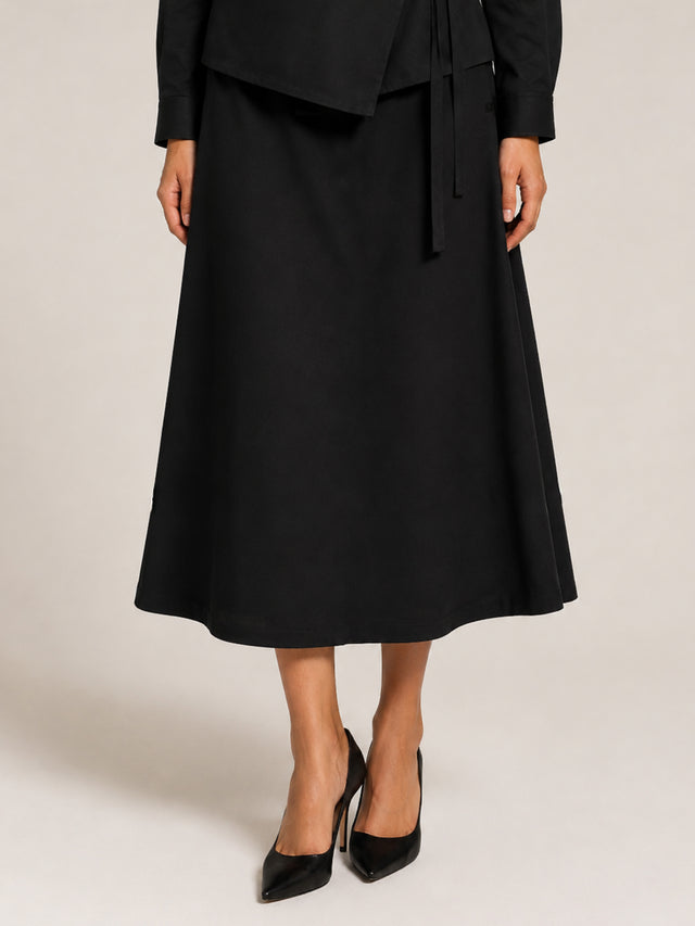 Women's A-Line Midi Skirt