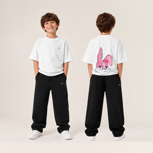 Boys' Oversized Bunny T-Shirt