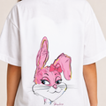 Girls' Oversized Bunny T-Shirt