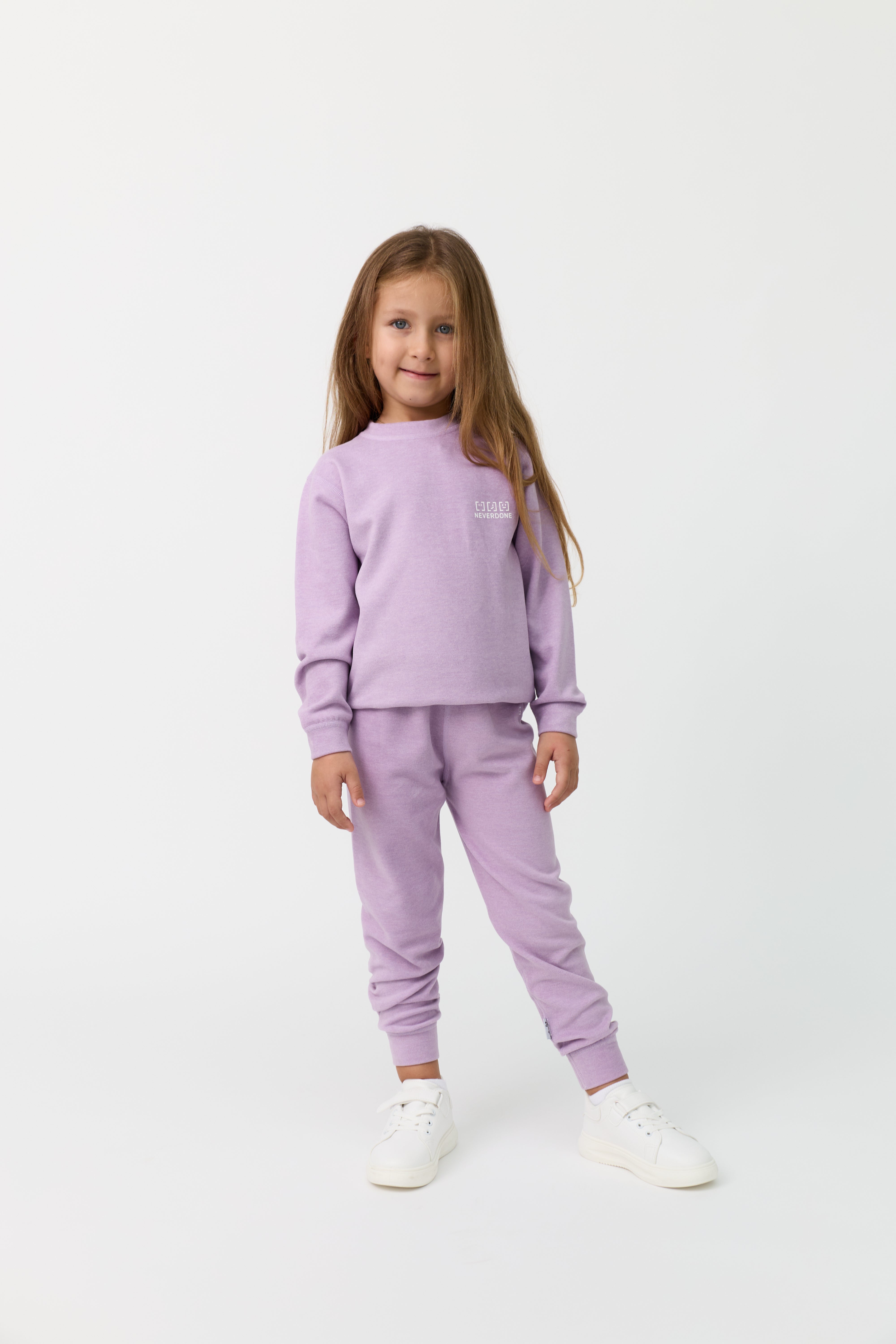 KIDS COTTON  SWEATSHIRT & SWEATPANTS SET UNISEX