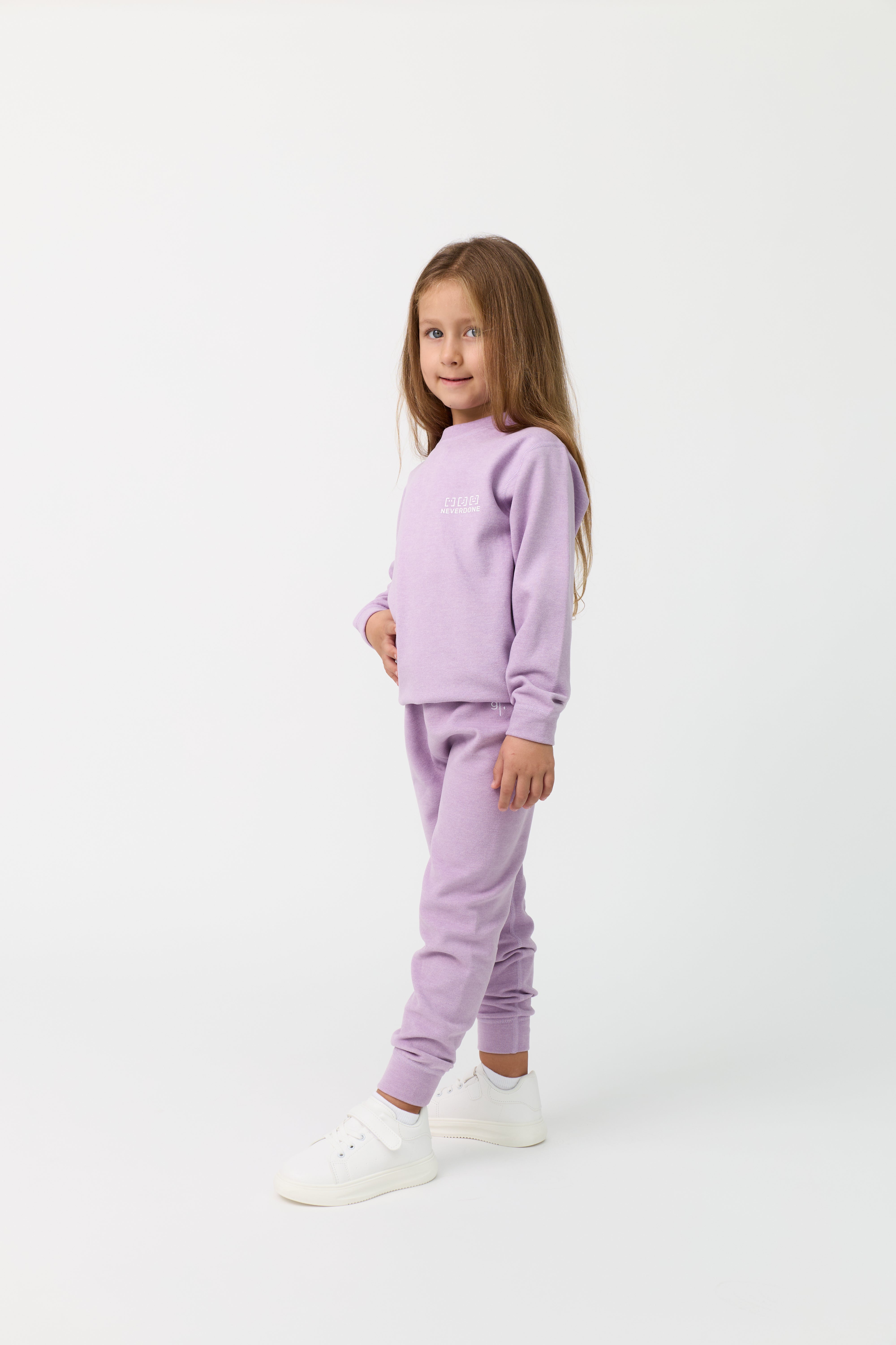 KIDS COTTON  SWEATSHIRT & SWEATPANTS SET UNISEX