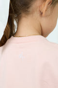 Kids’ embroidered knit top & cotton joggers set