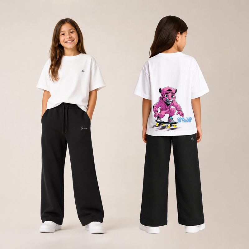 Girls' Oversized Skate T-Shirt