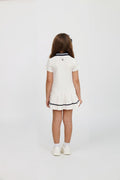 Kids' Cotton Preppy Pleated Dress