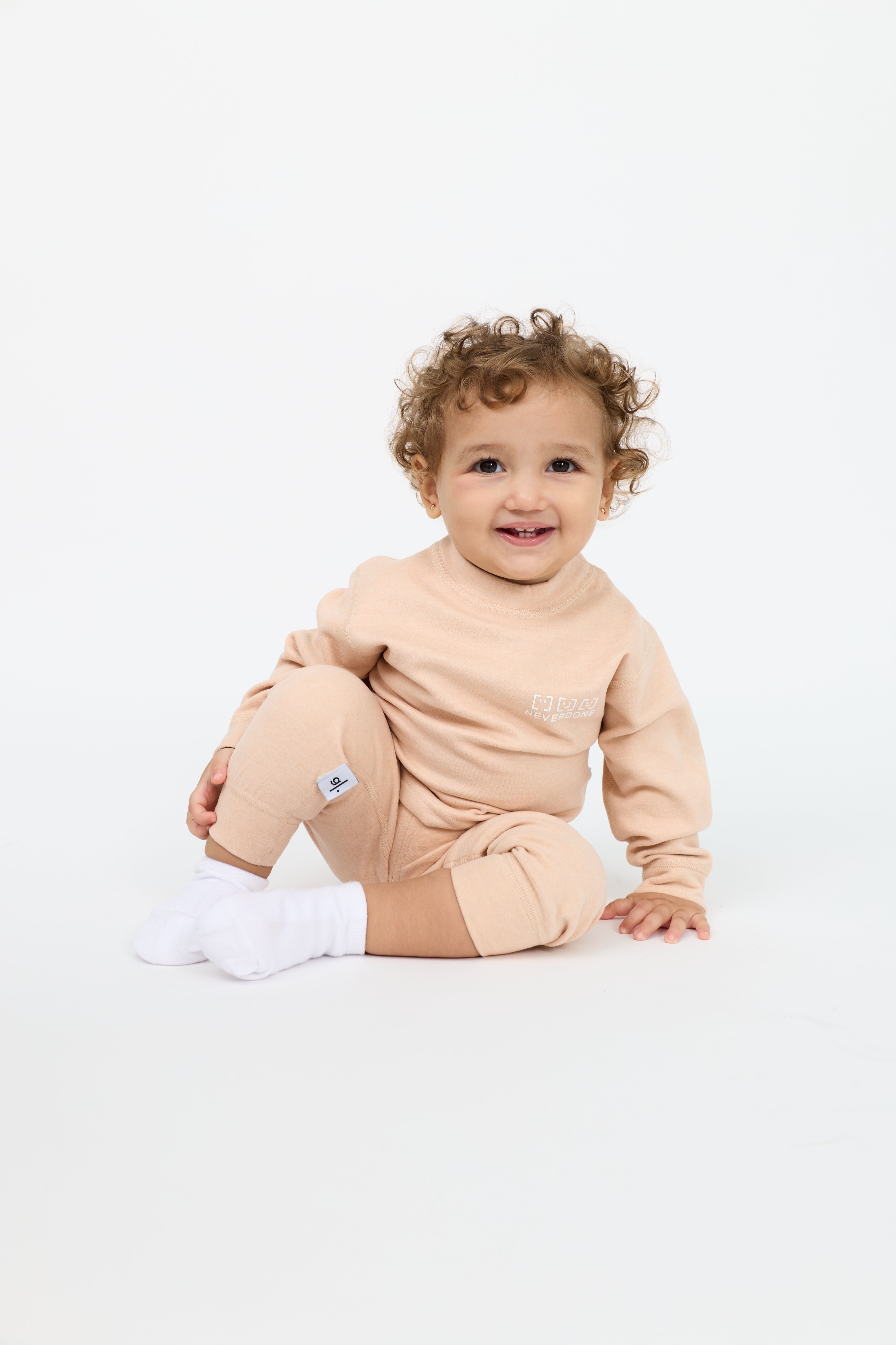 KIDS COTTON SWEATSHIRT & SWEATPANTS SET UNISEX