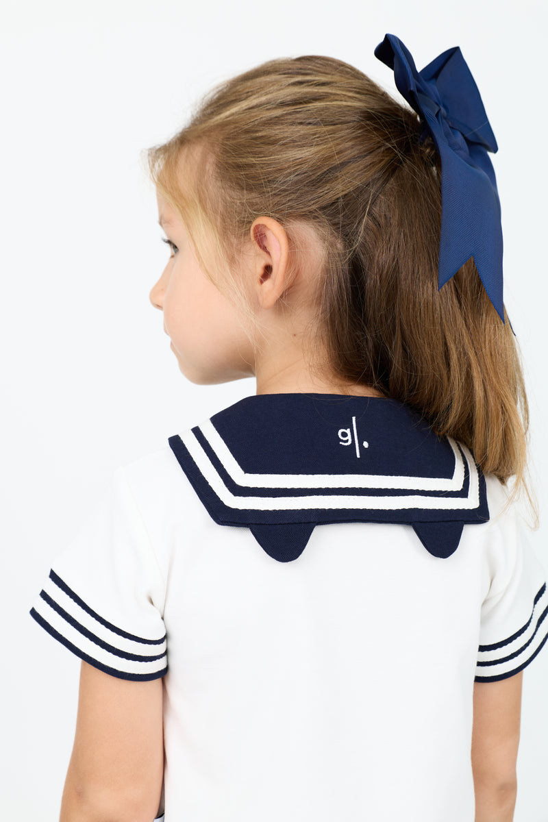 KIDS COTTON PLEATED SKIRT & TOP SET