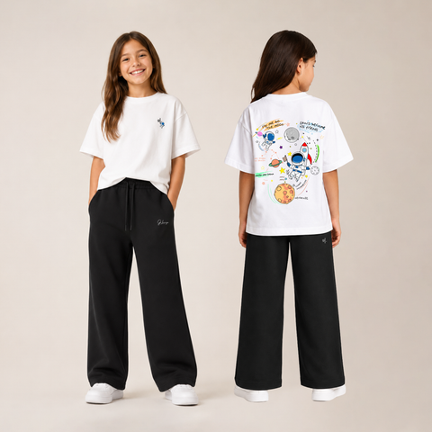 Girls' Oversized Astronaut T-Shirt