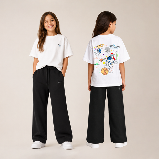 Girls' Oversized Astronaut T-Shirt