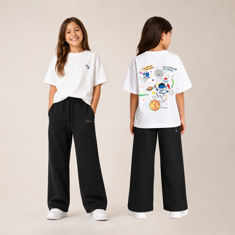 Girls' Oversized Astronaut T-Shirt