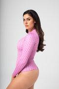 Women's Sustainable Long Sleeve Print Crewneck Bodysuit