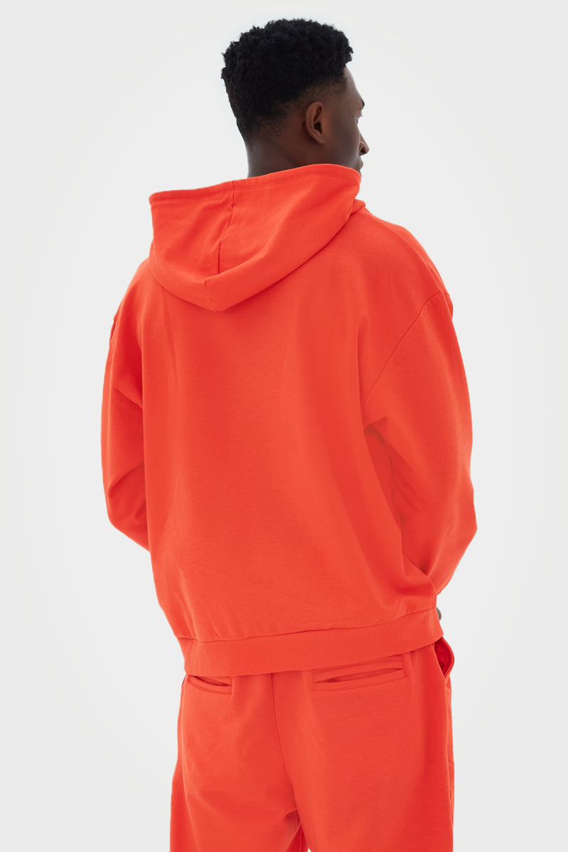 Organic Bamboo Men Oversized Zip Up Hoodie