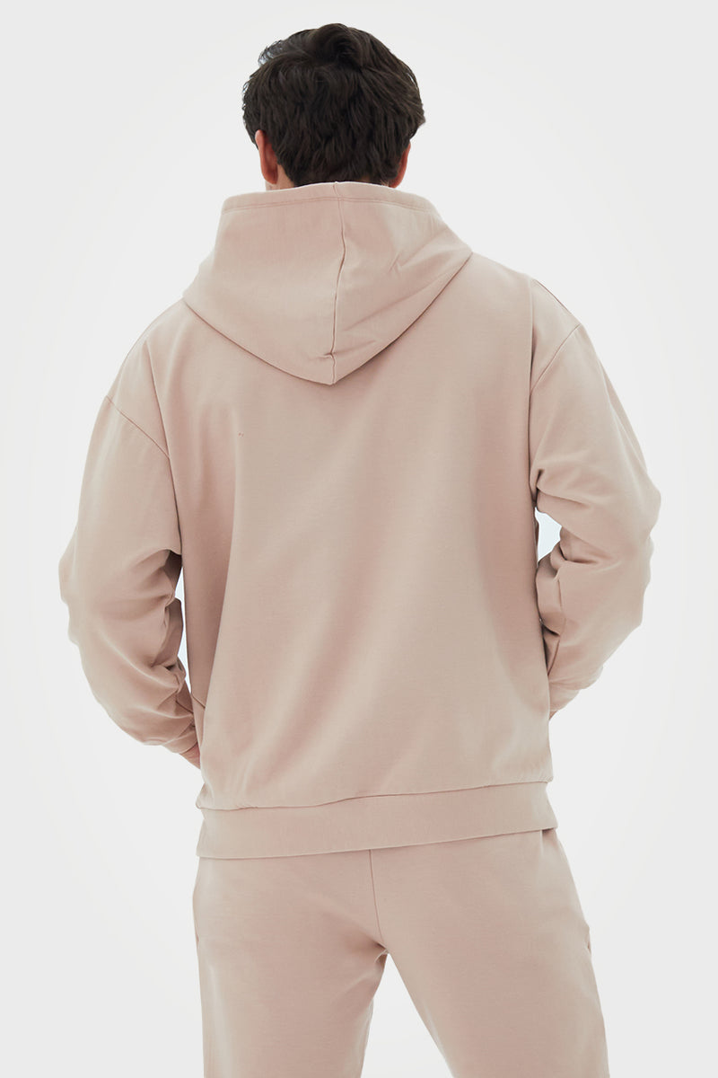 Organic Bamboo Men Oversized Zip Up Hoodie