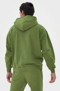 Organic Bamboo Men Oversized Zip Up Hoodie