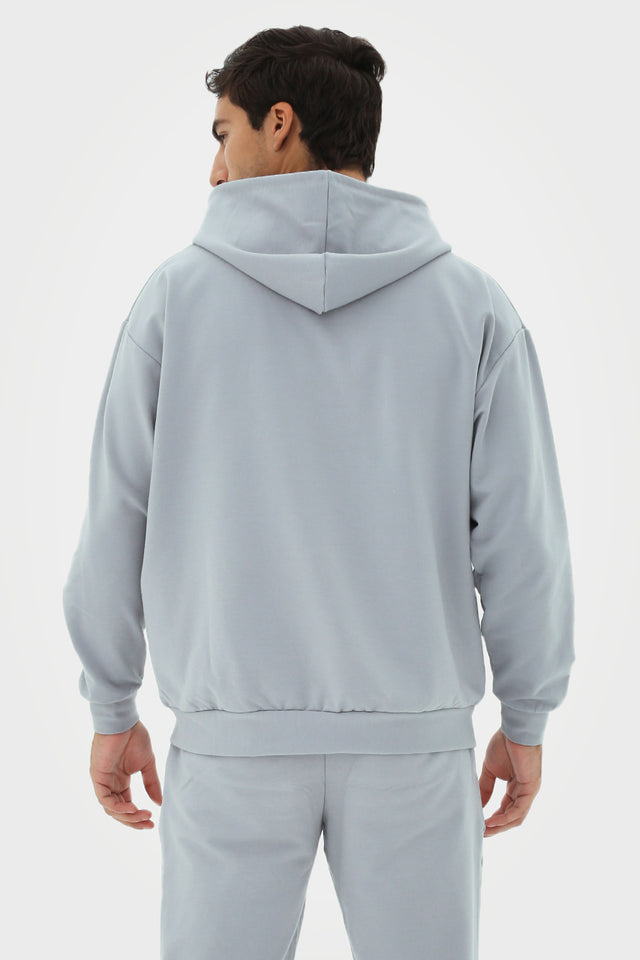 Organic Bamboo Men Oversized Zip Up Hoodie