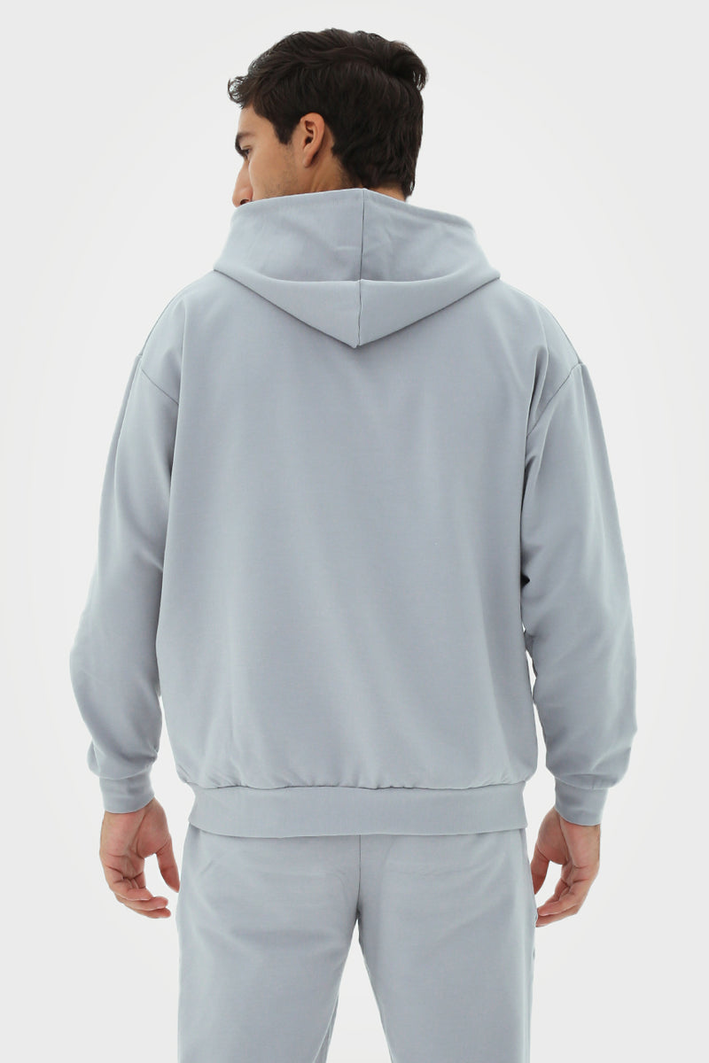 Organic Bamboo Men Oversized Zip Up Hoodie